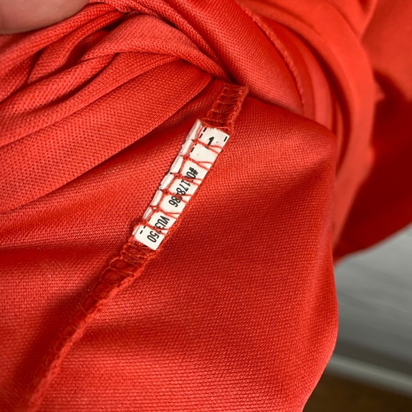 Forever 21 Reddish Orange Criss Cross V Neck Dress - Picture 2 of 5